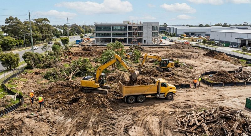 Parking Lot Land Clearing in Gwinnett County, GA